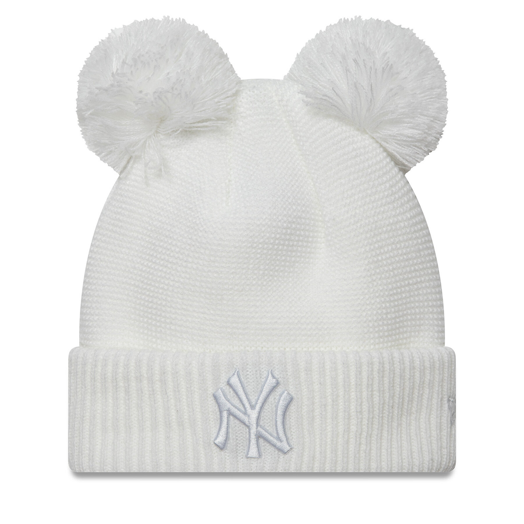 Mütze New Era New York Yankees Double Pom Knit Beanie 60580774 Weiß von new era