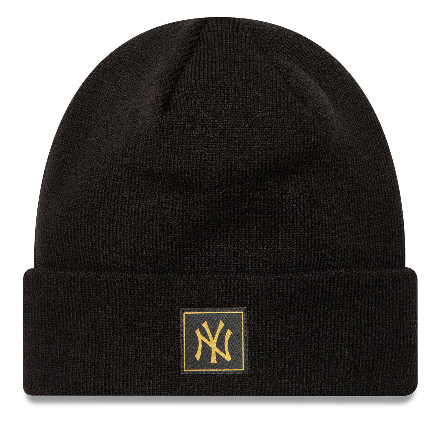 Mütze New Era New York Yankees Metallic Badge Black Cuff Knit Beanie 60424815 Schwarz von new era