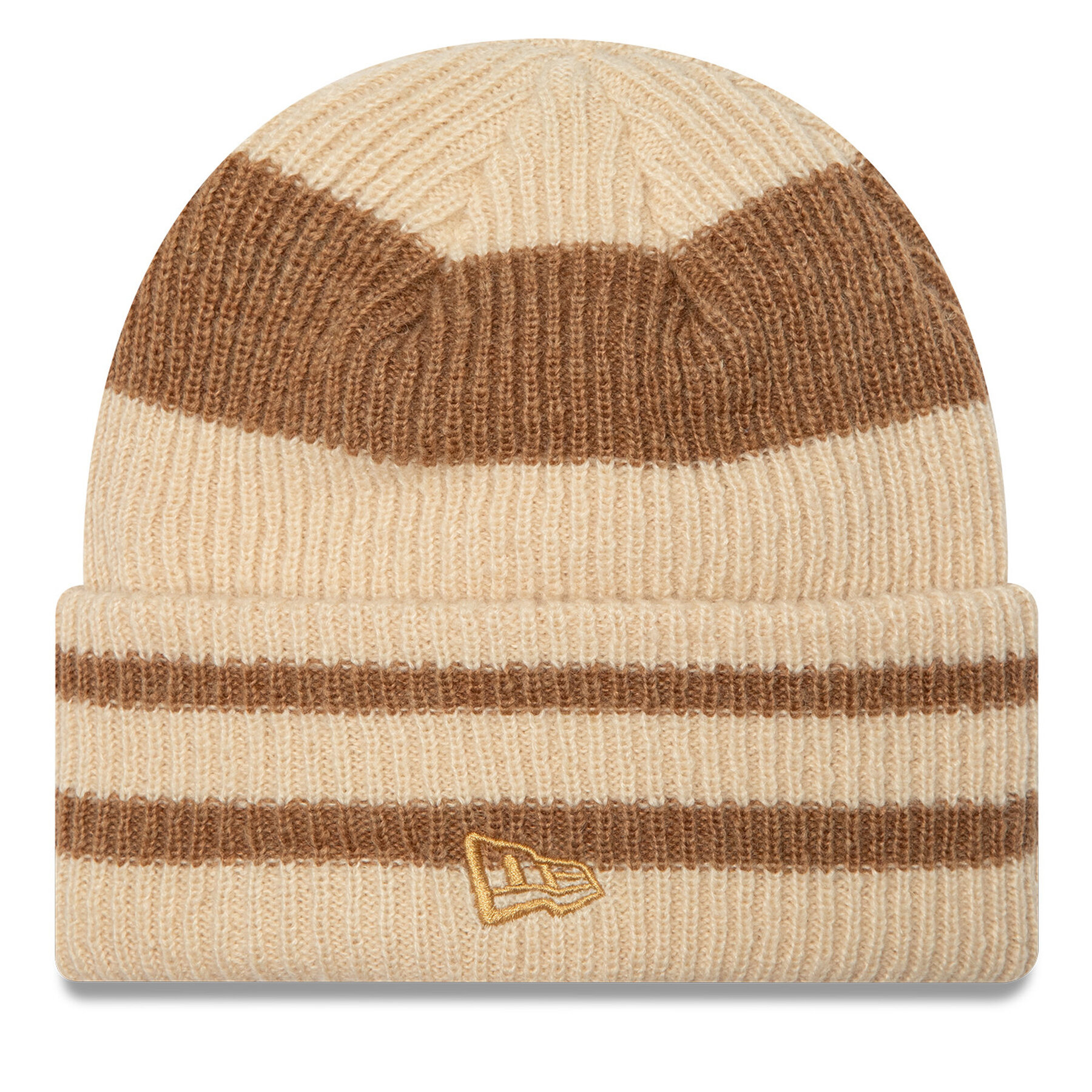 Mütze New Era Stripe Cuff Knit Beanie 60580764 Beige von new era