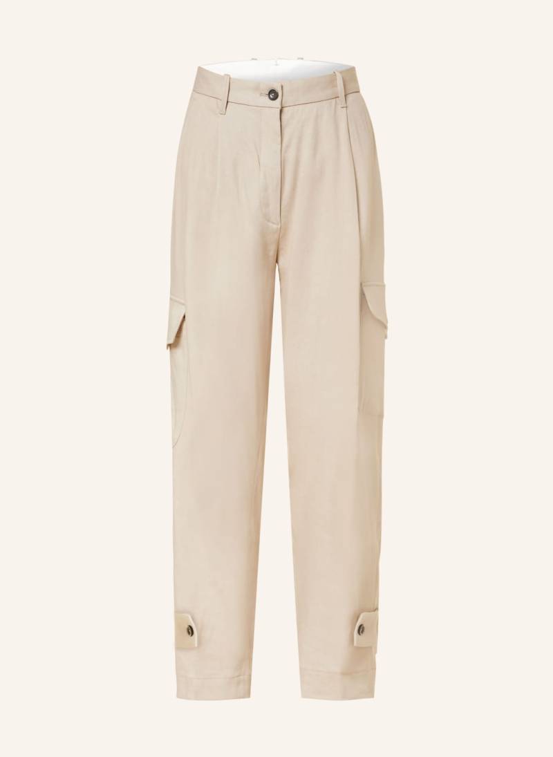 Nine:Inthe:Morning Cargohose Sophie Mit Leinen beige von nine:inthe:morning