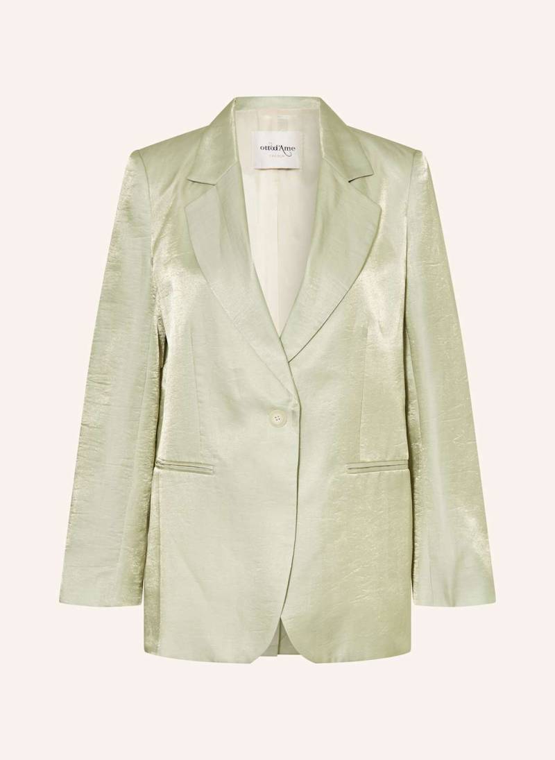 Ottod'ame Blazer Zev Mit Leinen gruen von ottod'ame