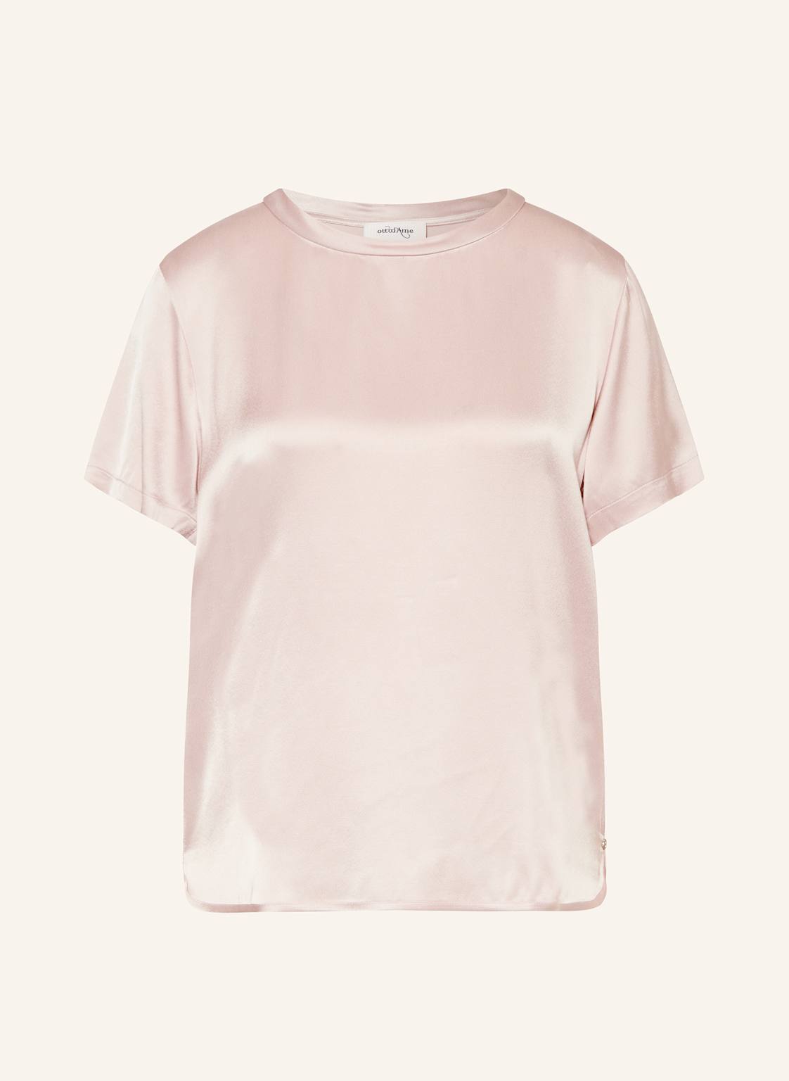 Ottod'ame Blusenshirt Aus Satin rosa von ottod'ame