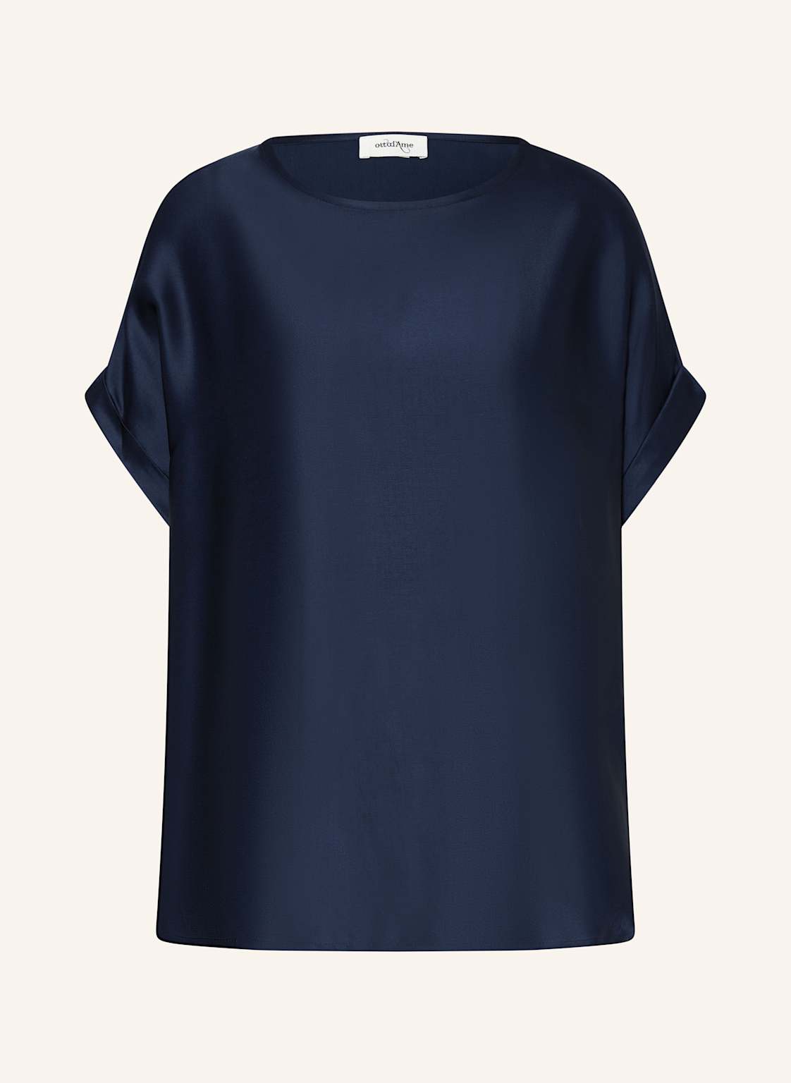 Ottod'ame Blusenshirt Gloria Aus Satin blau Ottod'ame Blusenshirt Gloria Aus Satin blau von ottod'ame