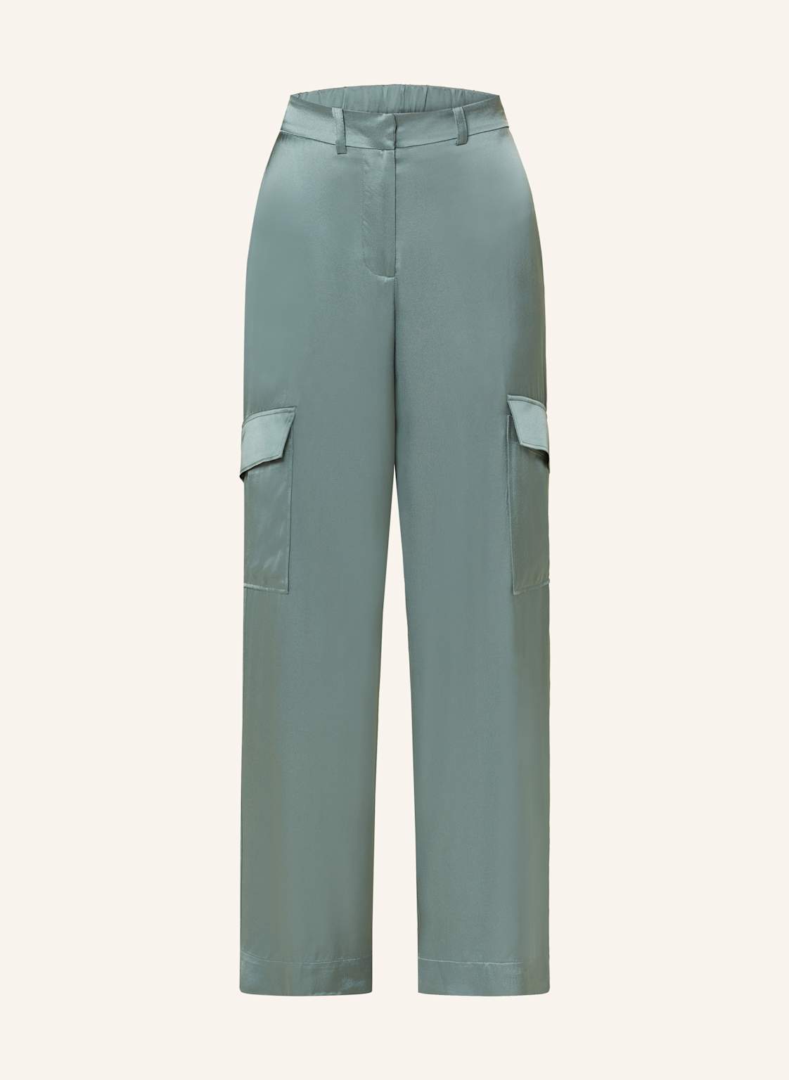 Ottod'ame Cargohose Aus Satin blau Ottod'ame Cargohose Aus Satin blau von ottod'ame
