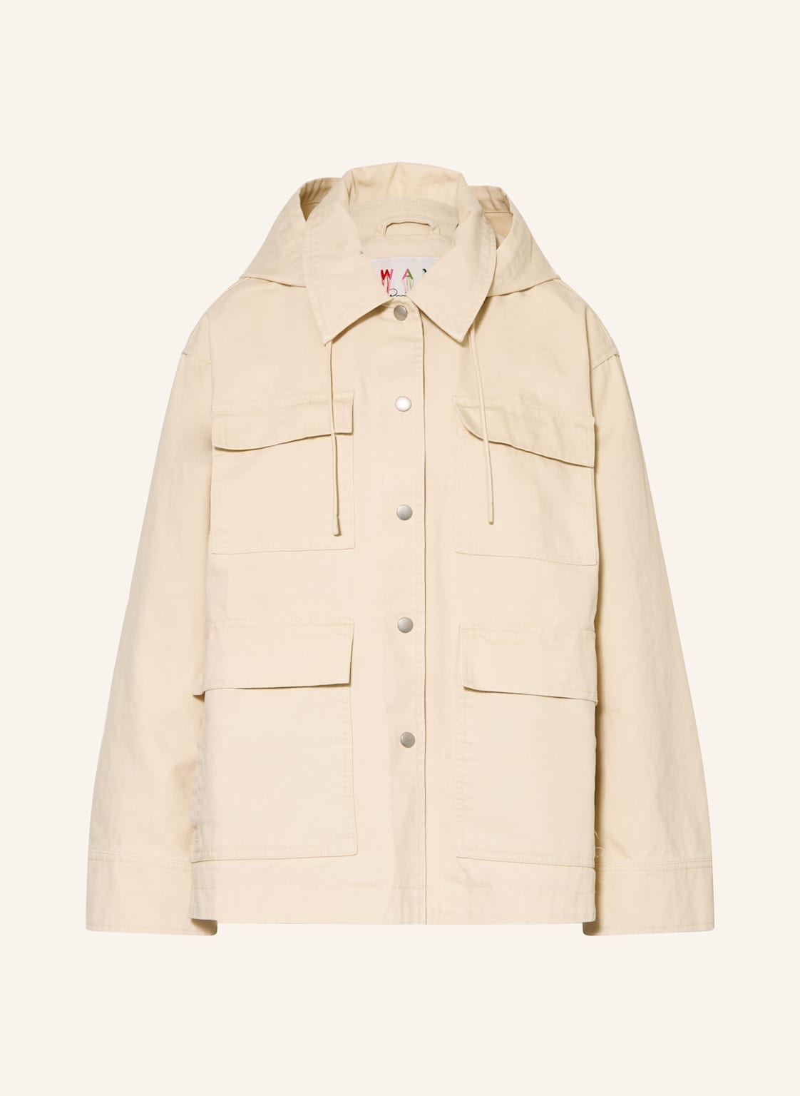 Ottod'ame Jeansjacke Mit Abnehmbarer Kapuze beige von ottod'ame