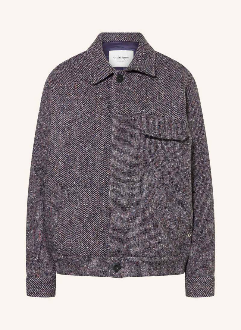 Ottod'ame Tweed-Jacke lila von ottod'ame