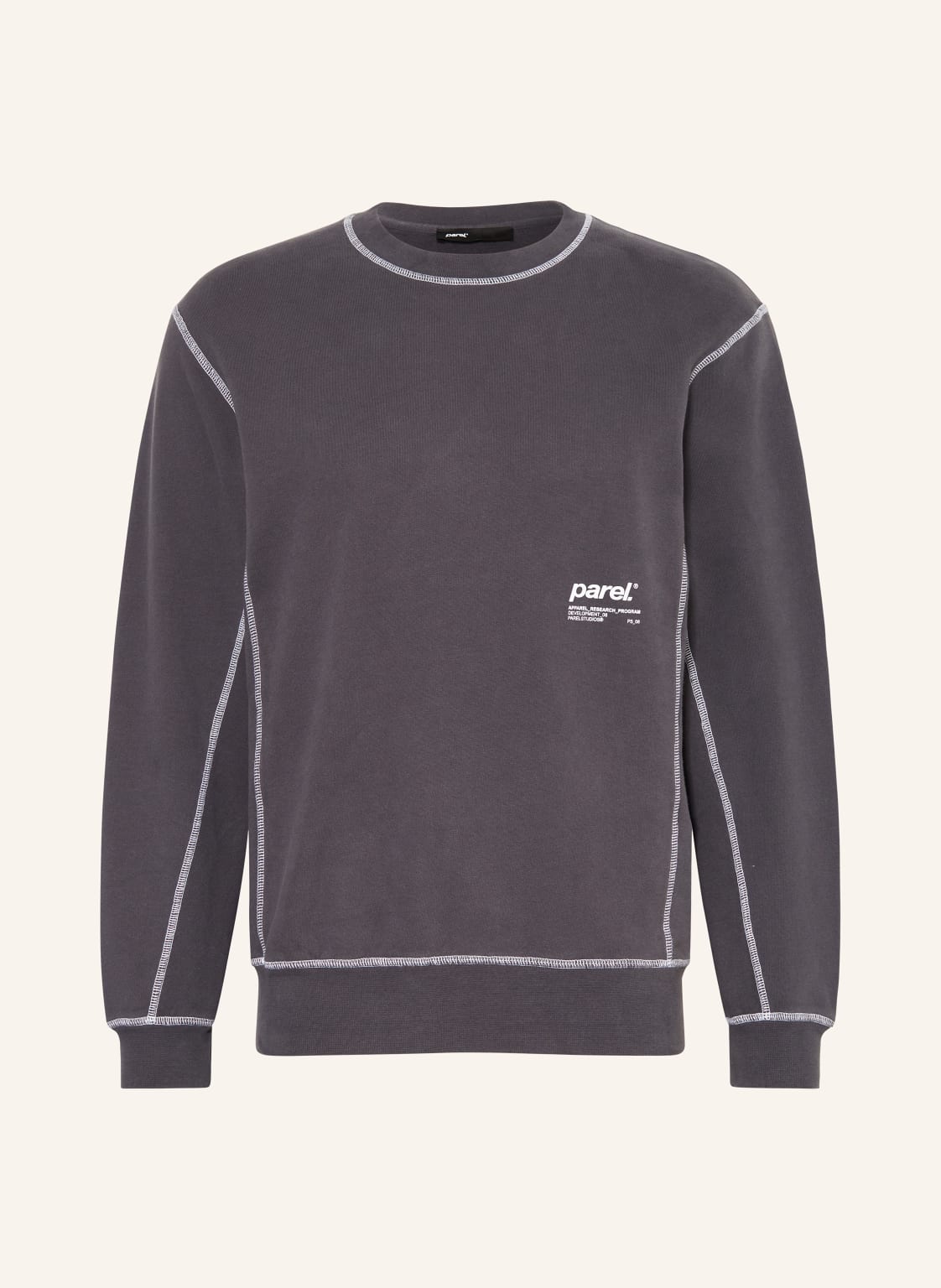 Parel. Sweatshirt grau von parel.