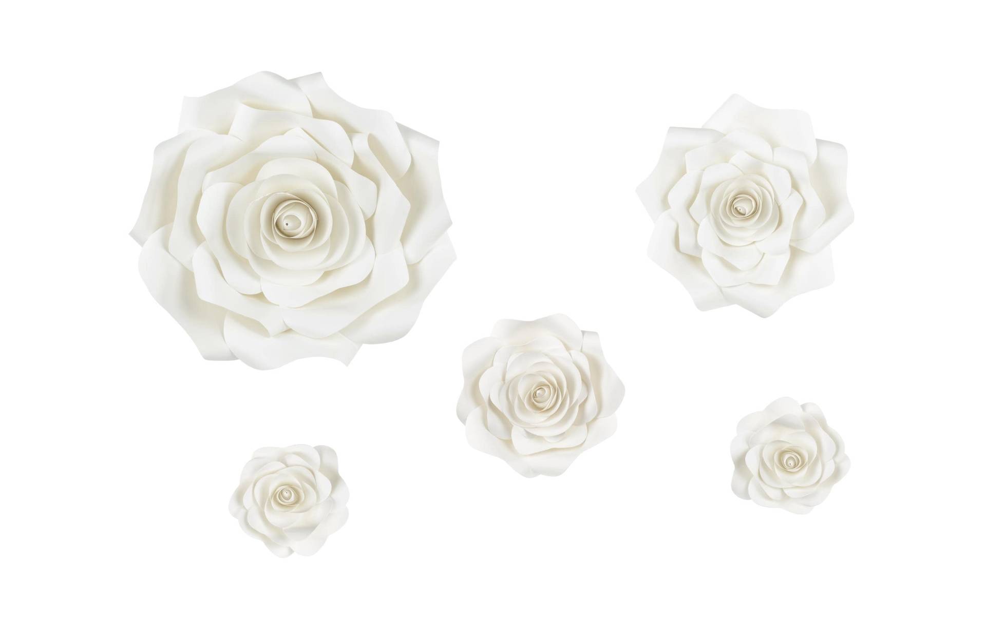 partydeco Kunstblume »Blumen 5 Stück, Creme« von partydeco