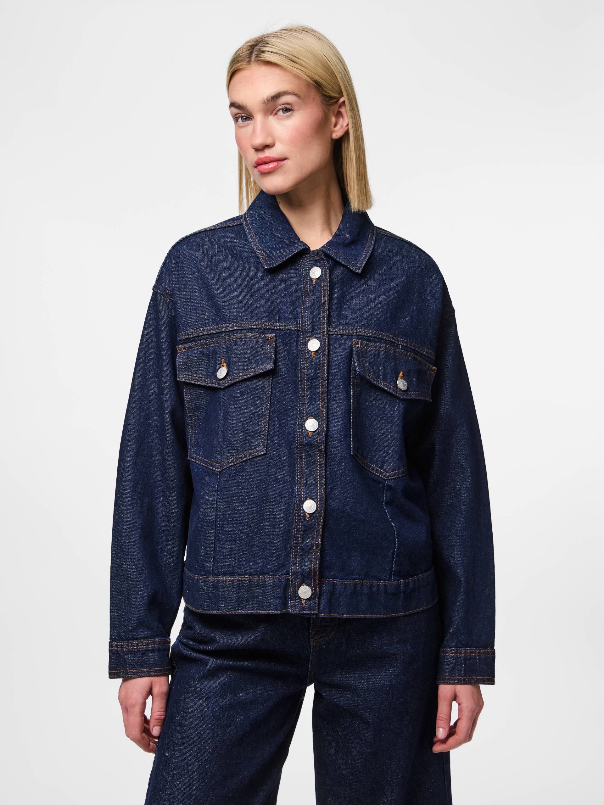pieces Jeansjacke »PCELMA DENIM JACKET NOOS BC«, ohne Kapuze pieces Jeansjacke »PCELMA DENIM JACKET NOOS BC«, ohne Kapuze von pieces