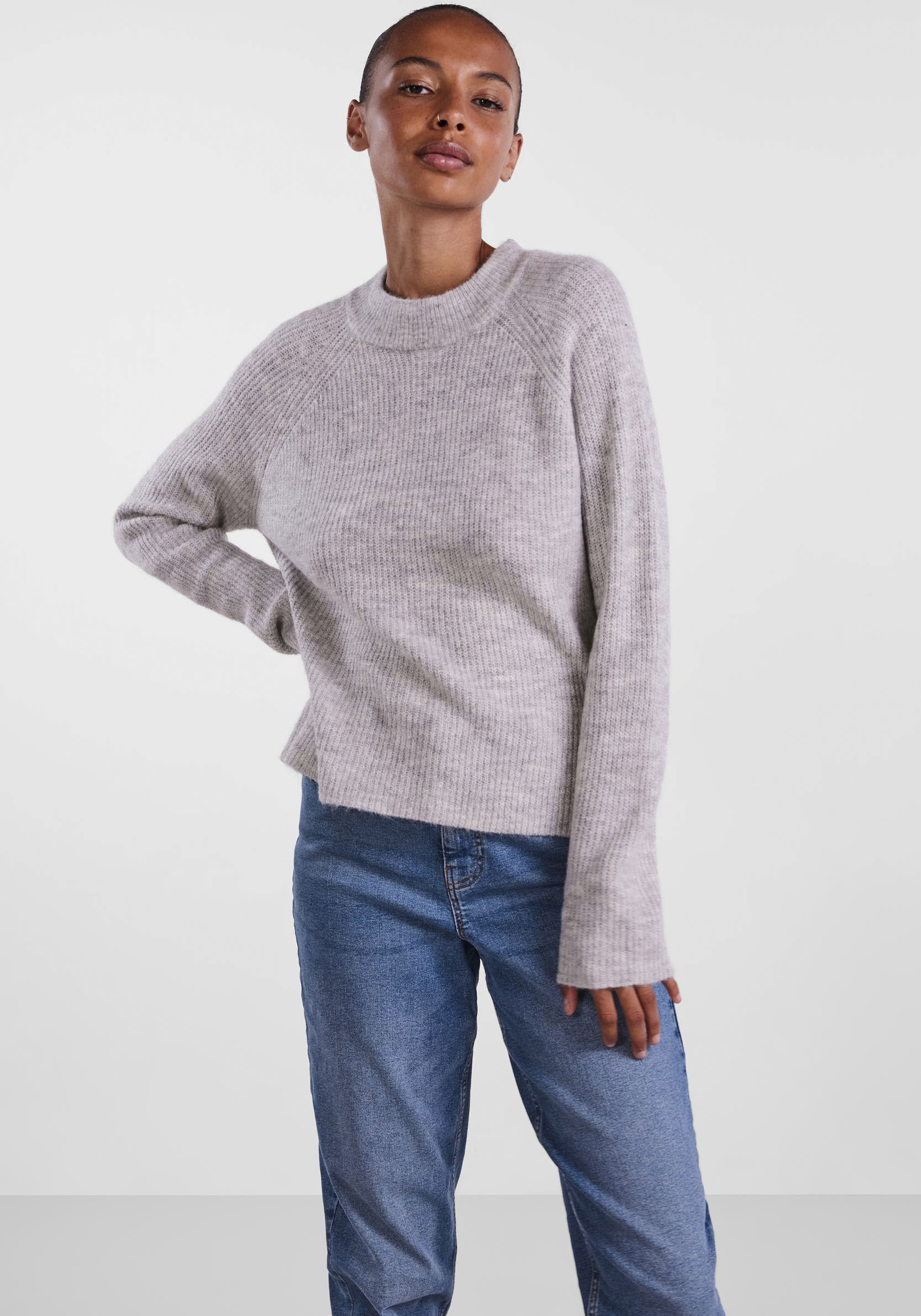 pieces Rundhalspullover »PCELLEN LS O-NECK KNIT NOOS BC« von pieces