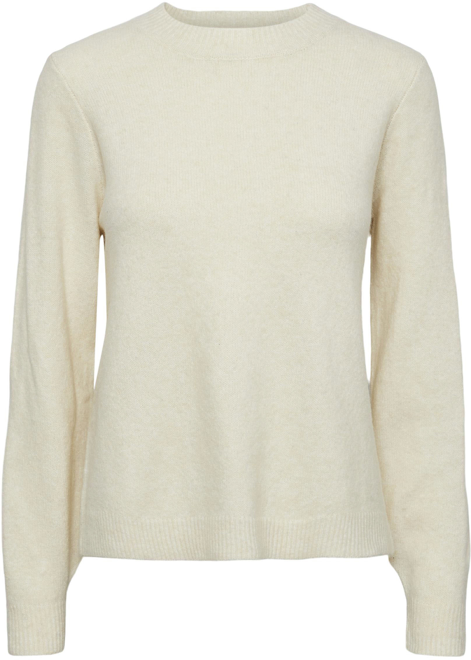 pieces Rundhalspullover »PCJANITA LS O-NECK WOOL KNIT« von pieces