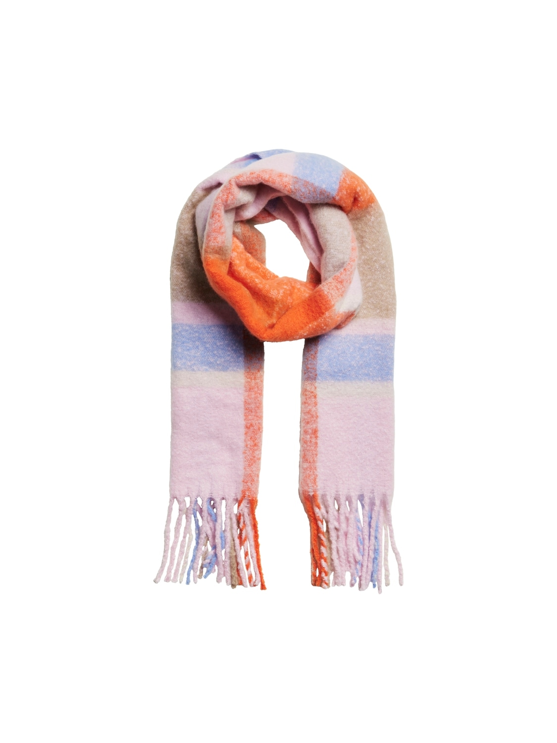 pieces Schal »PCBEA LONG SCARF NOOS BC«, mit Fransen von pieces