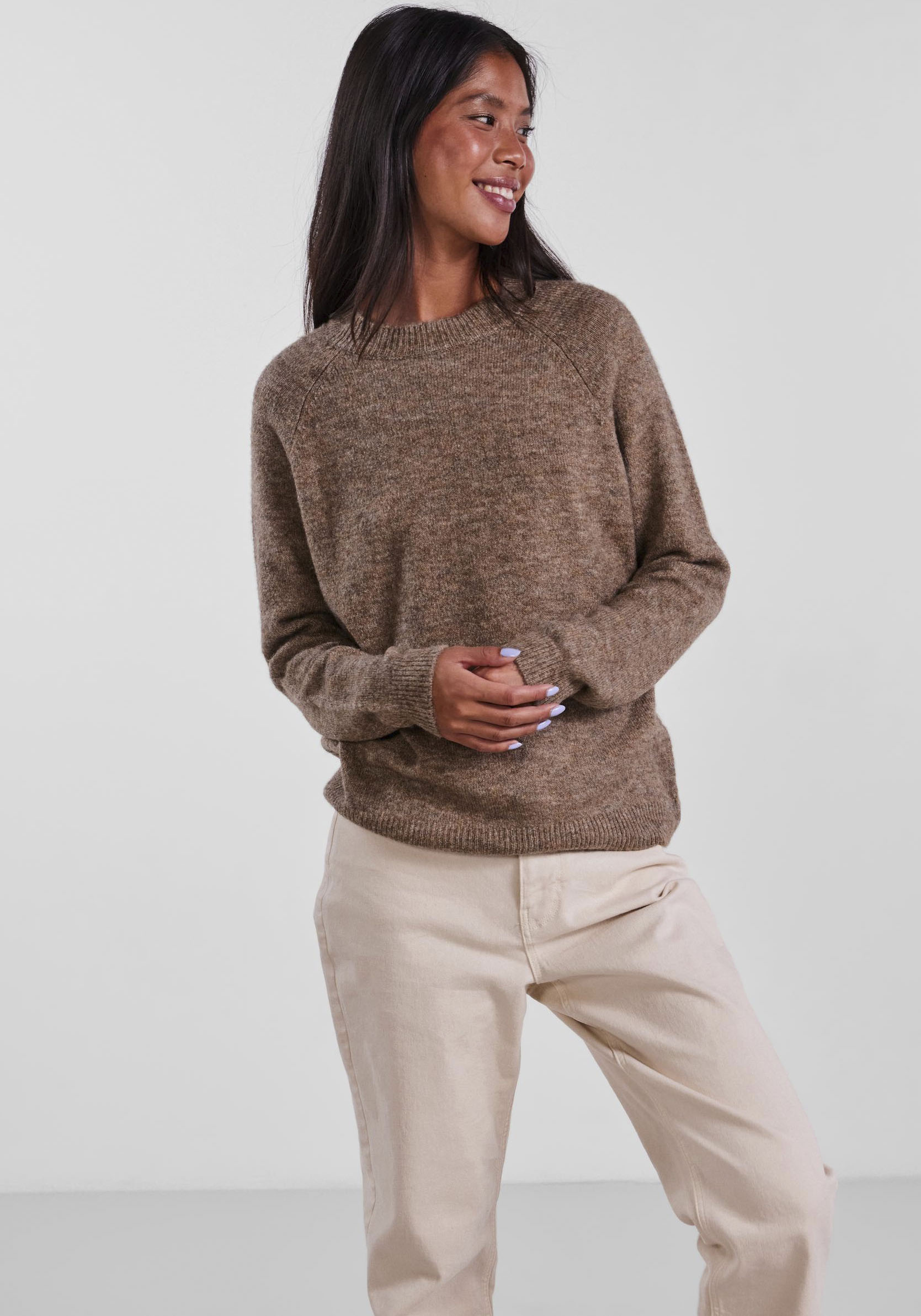 pieces Strickpullover »PCJULIANA LS O-NECK KNIT NOOS BC« von pieces