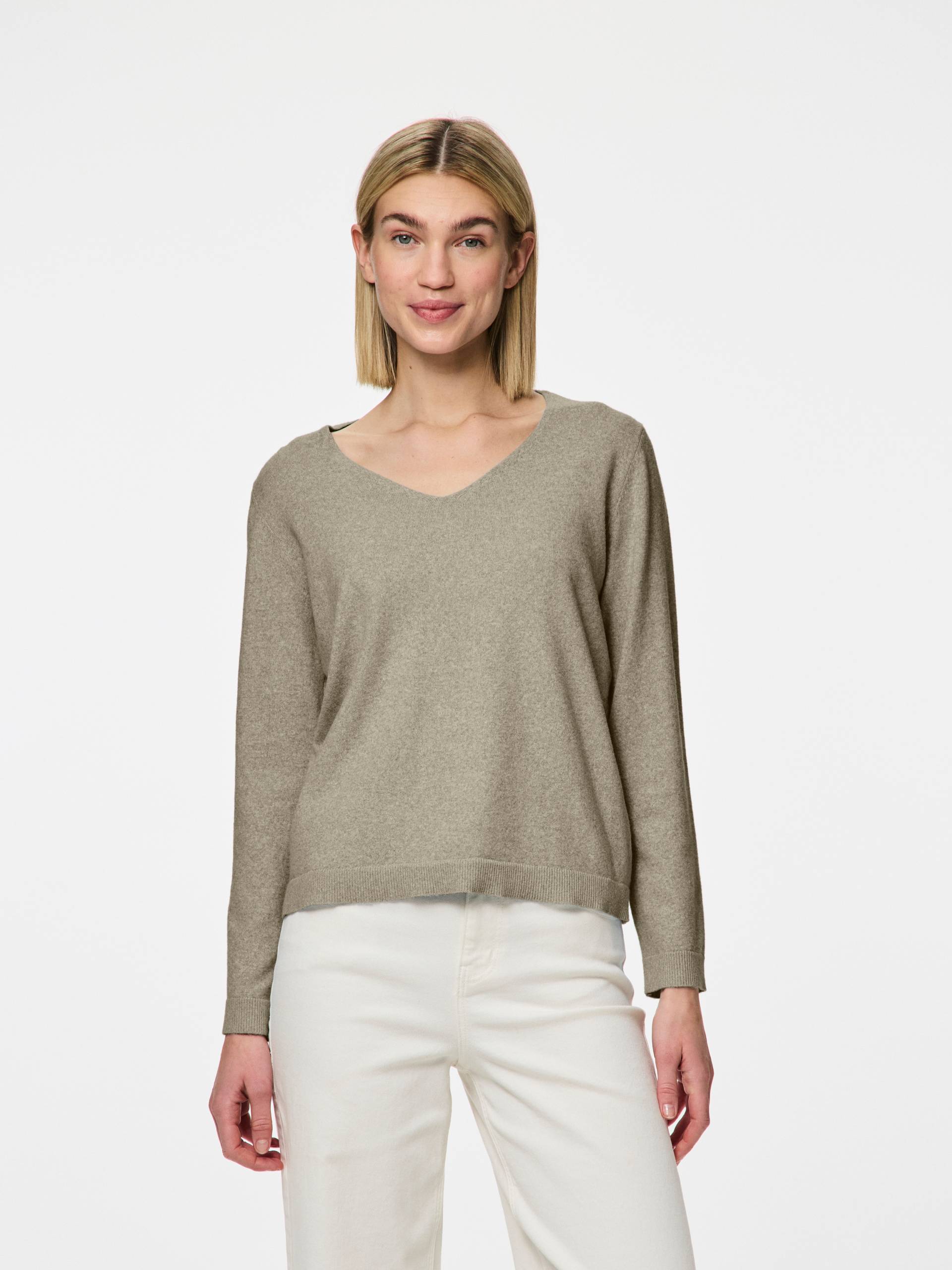 pieces V-Ausschnitt-Pullover »PCBREE LS V-NECK KNIT NOOS BC« von pieces