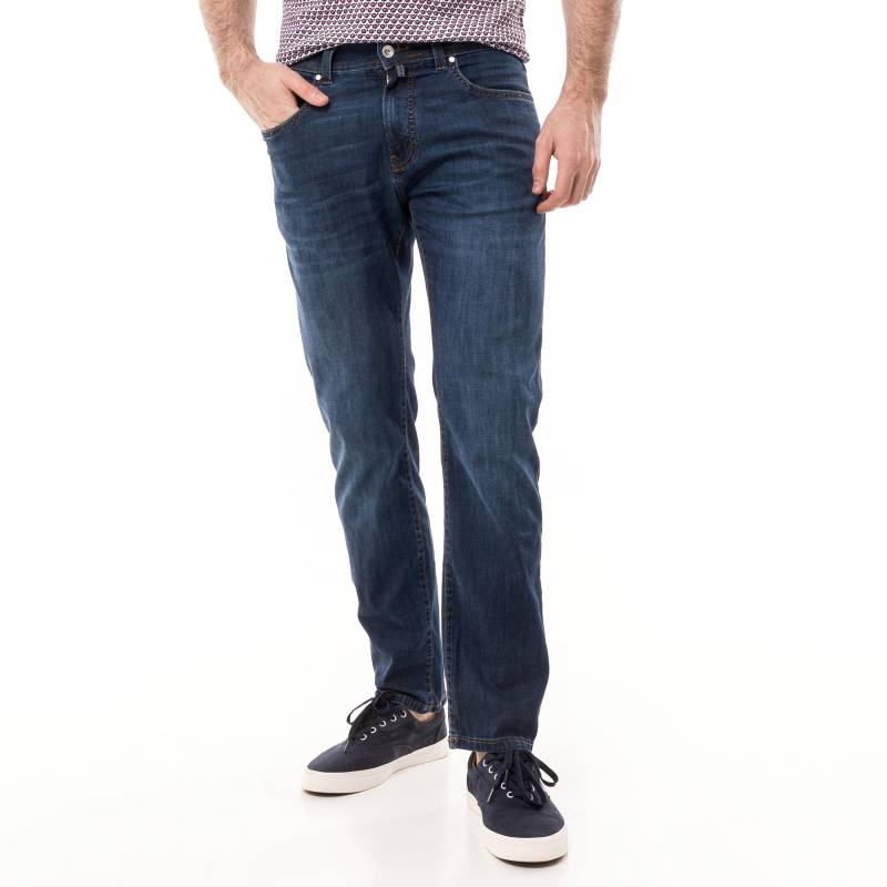 Hose, Tapered Fit Herren Blau L30/W38 von pierre cardin