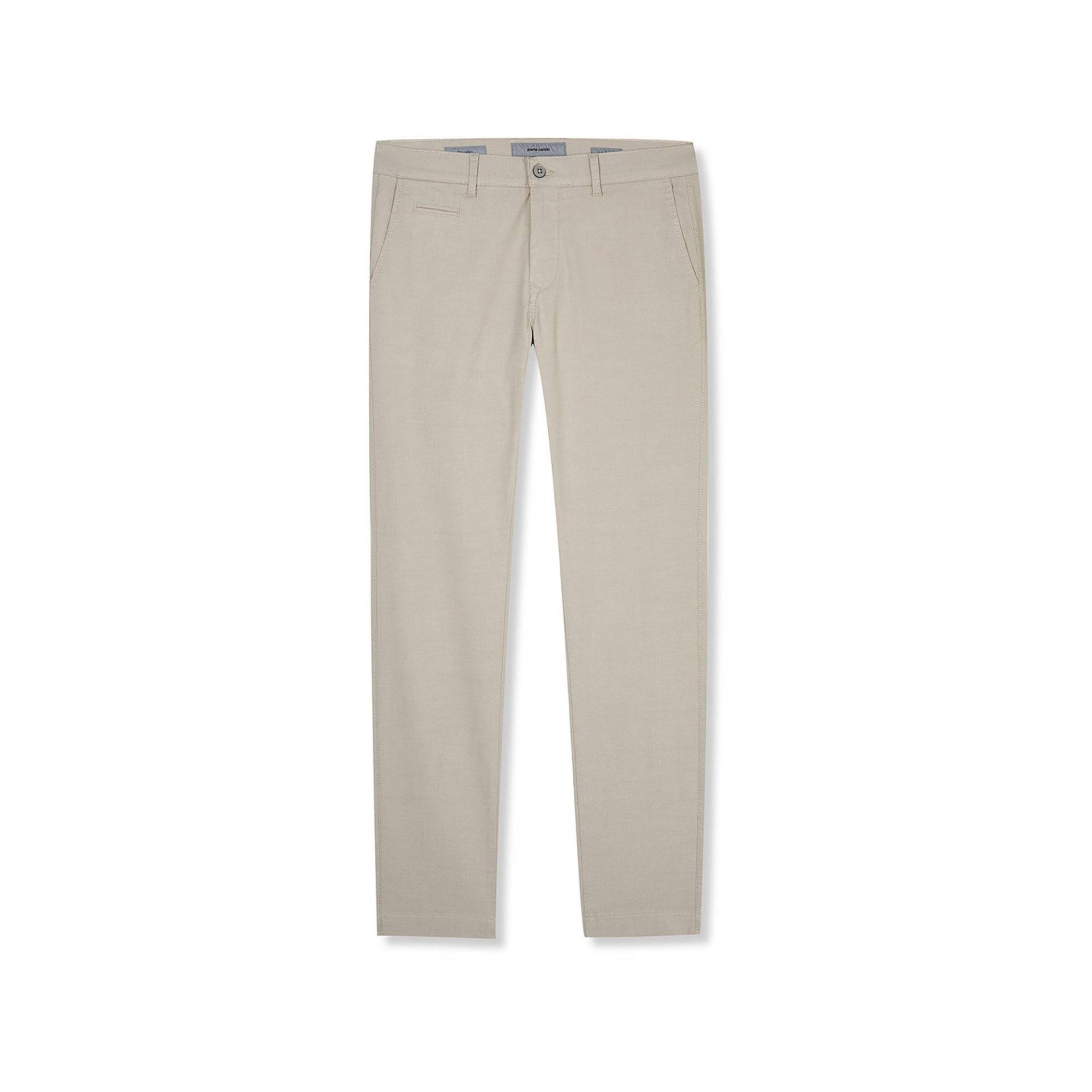 Hose, Tapered Fit Herren Creme L30/W32 von pierre cardin