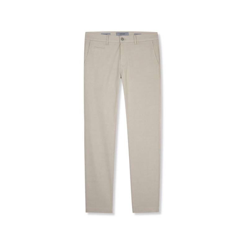 Hose, Tapered Fit Herren Creme L30/W32 von pierre cardin