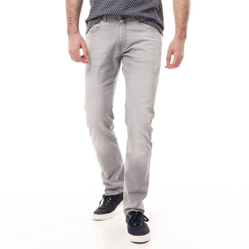 Hose, Tapered Fit Herren Grau  L30/W32 von pierre cardin