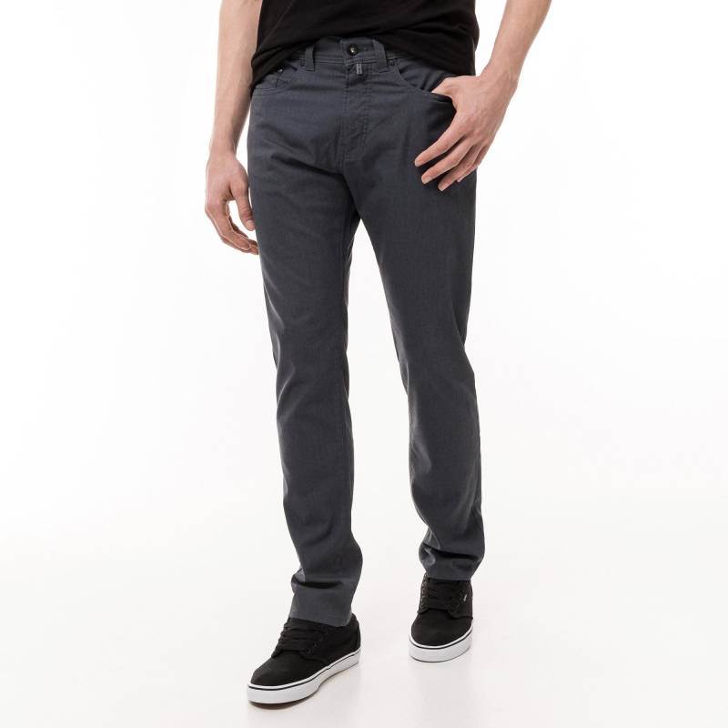 Hose, Tapered Fit Herren Grau L32/W32 von pierre cardin