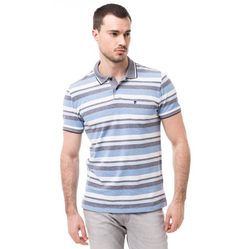 Polo Shirt Herren Violett L von pierre cardin