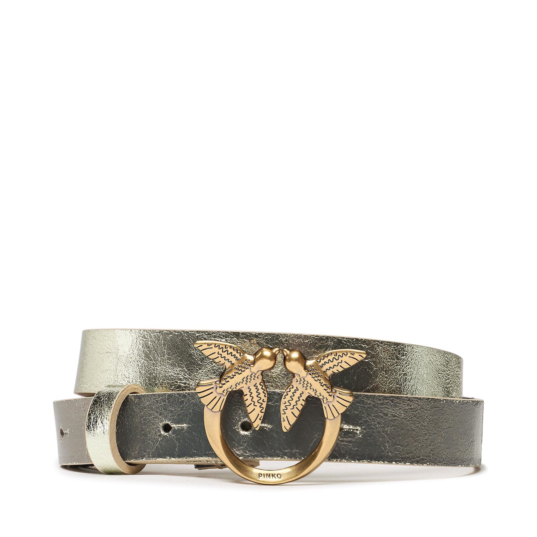 Damengürtel Pinko Love Berry H2 Belt 20231 PLT01 100143.A0QT Goldfarben Damengürtel Pinko Love Berry H2 Belt 20231 PLT01 100143.A0QT Goldfarben von pinko