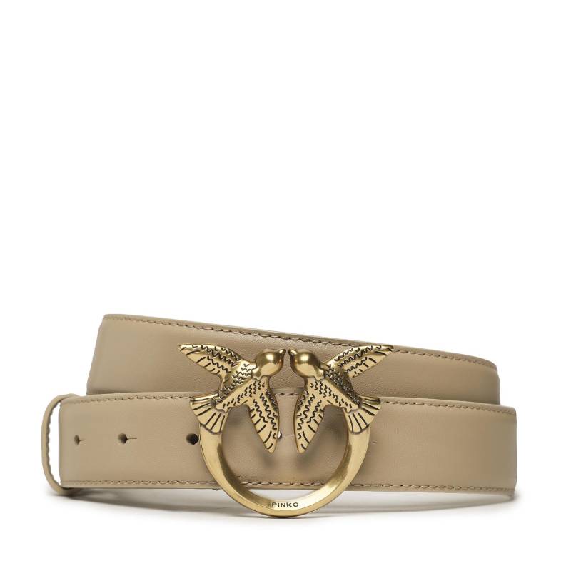 Damengürtel Pinko Love Berry H3 Belt PE 23 PLT01 100125 A0F1 Beige von pinko