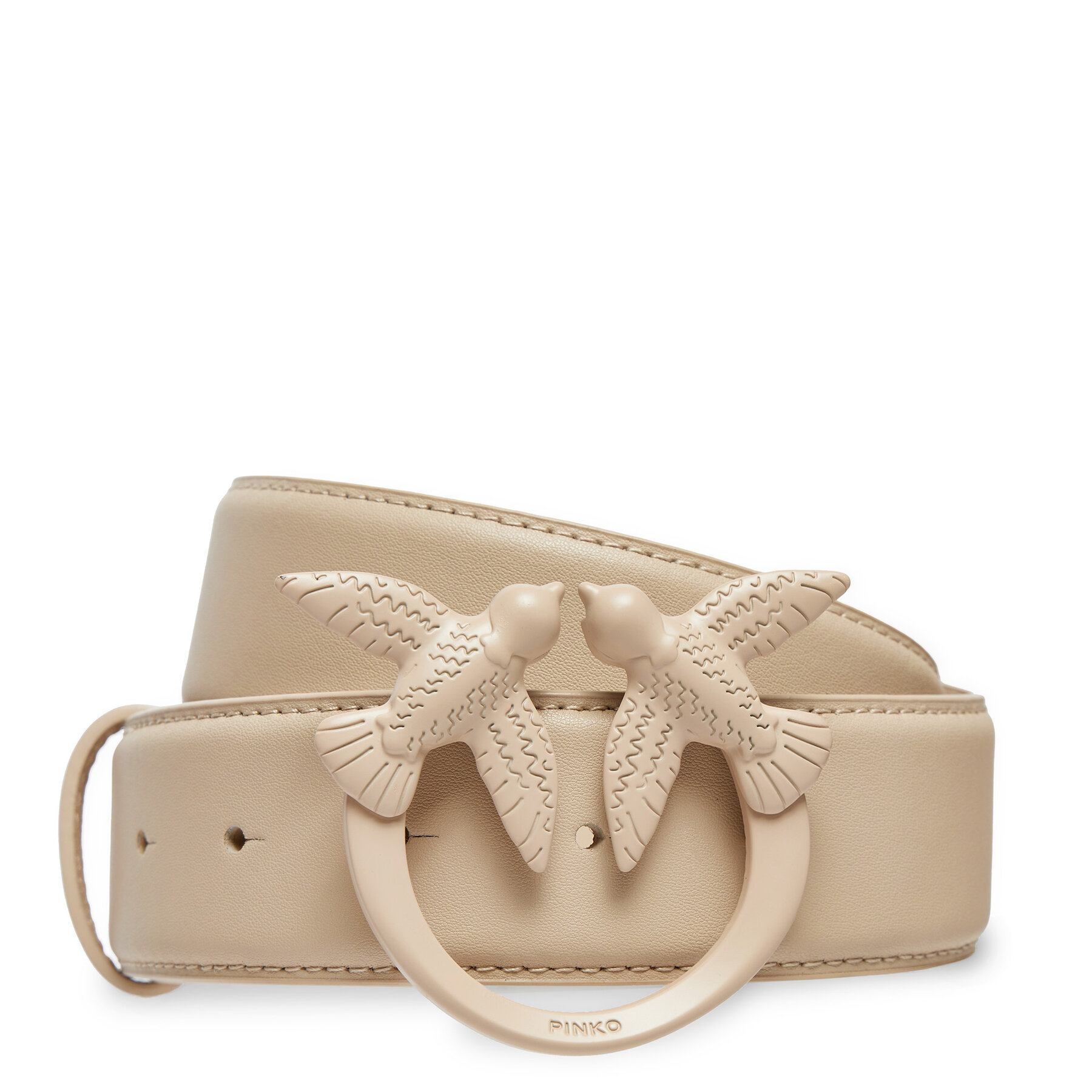 Damengürtel Pinko Love Berry H4 Belt AI 24-25 PLT01 100120 A1K2 Beige von pinko