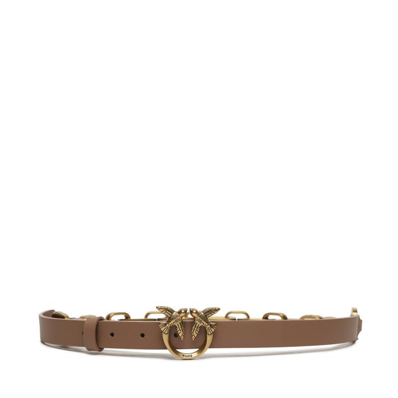 Damengürtel Pinko Love Day Macro Chain H2 Belt AI 23-24 PLT01 100139 A0F1 Braun von pinko