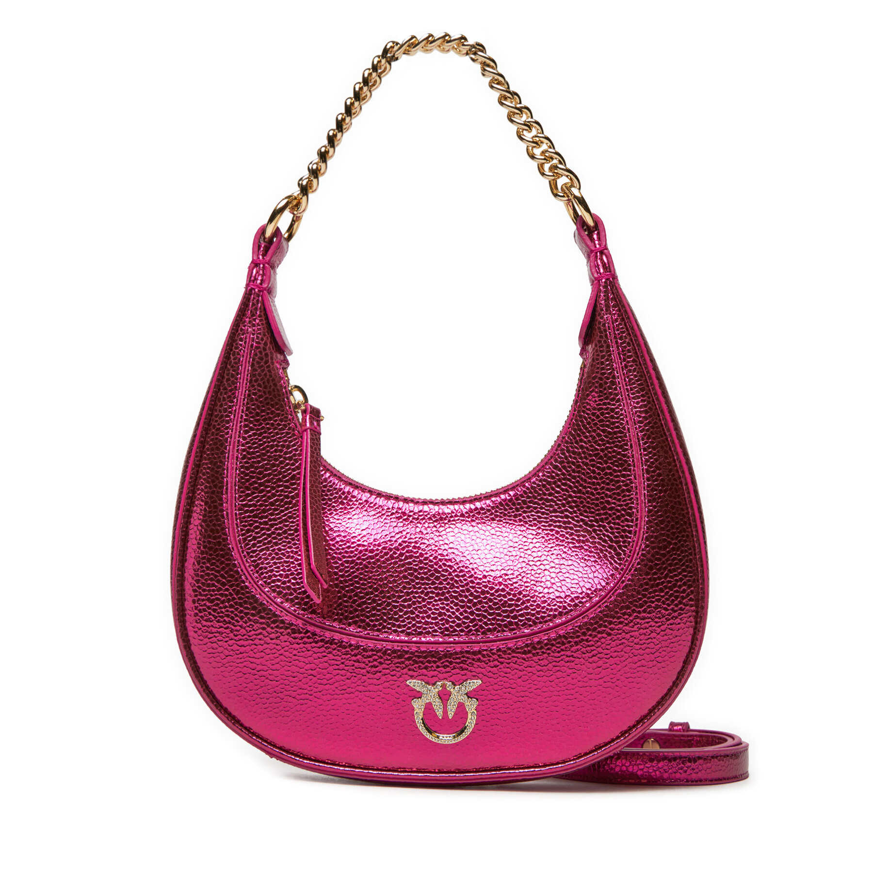 Handtasche PINKO Brioche Hobo Mini AI 24-25 PLTT 101433 A204 Rosa von pinko