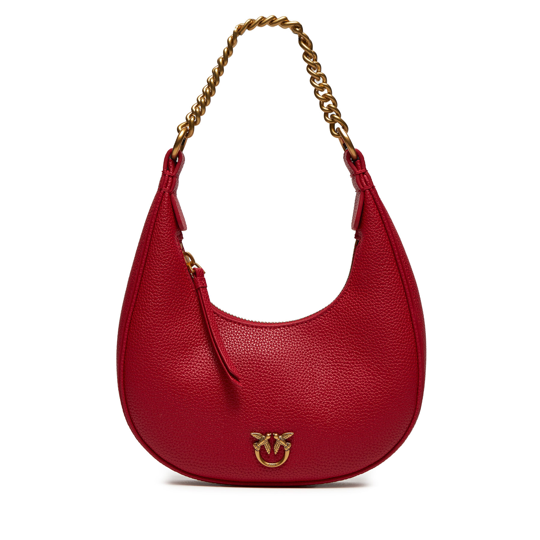 Handtasche PINKO Brioche Hobo Mini AI 24-25 PLTT 101433 A29Q Rot von pinko