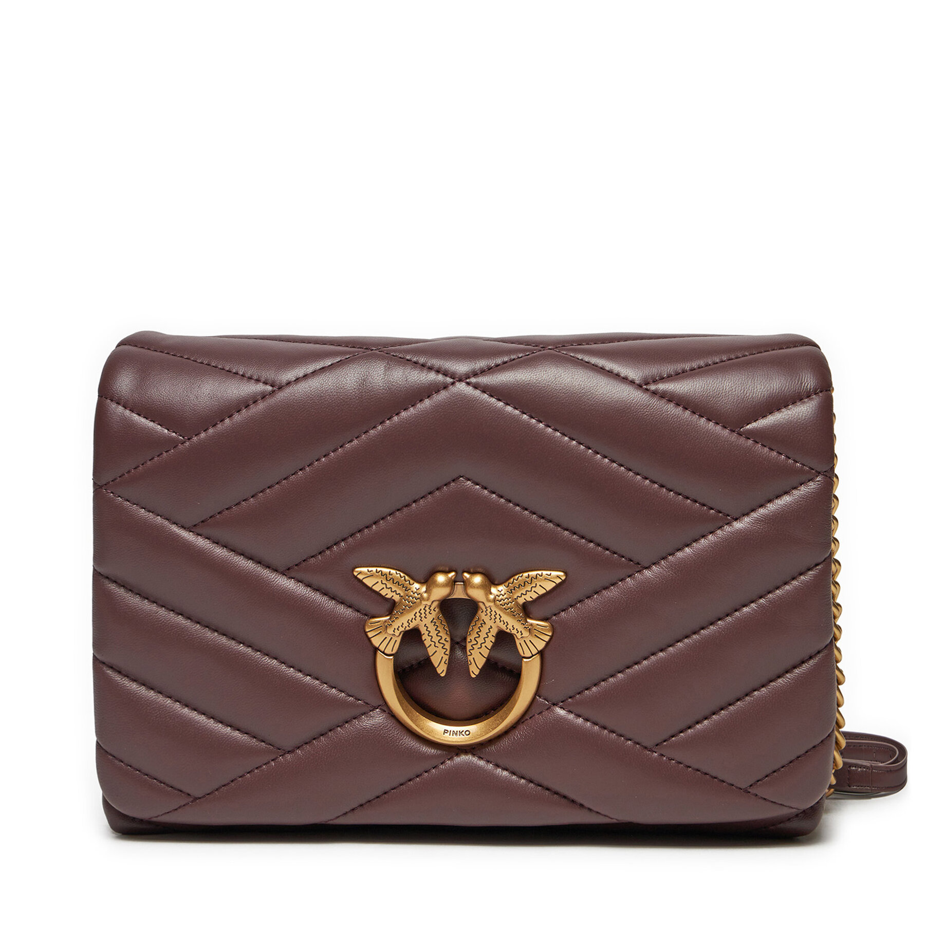 Handtasche PINKO Love Click Puff Classic AI 23-24 PLTT 101585 A1ET Dunkelrot Handtasche PINKO Love Click Puff Classic AI 23-24 PLTT 101585 A1ET Dunkelrot von pinko