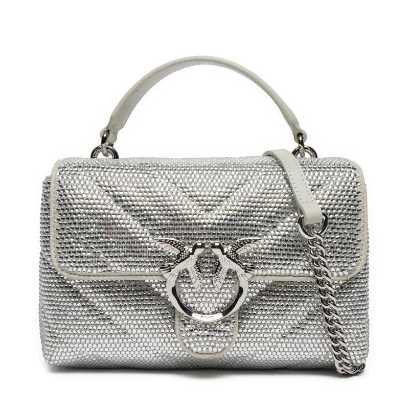 Handtasche PINKO Love Lady Puff Mini Cl AI 24-25 PLTT 100044 A217 ZZFN Silberfarben von pinko