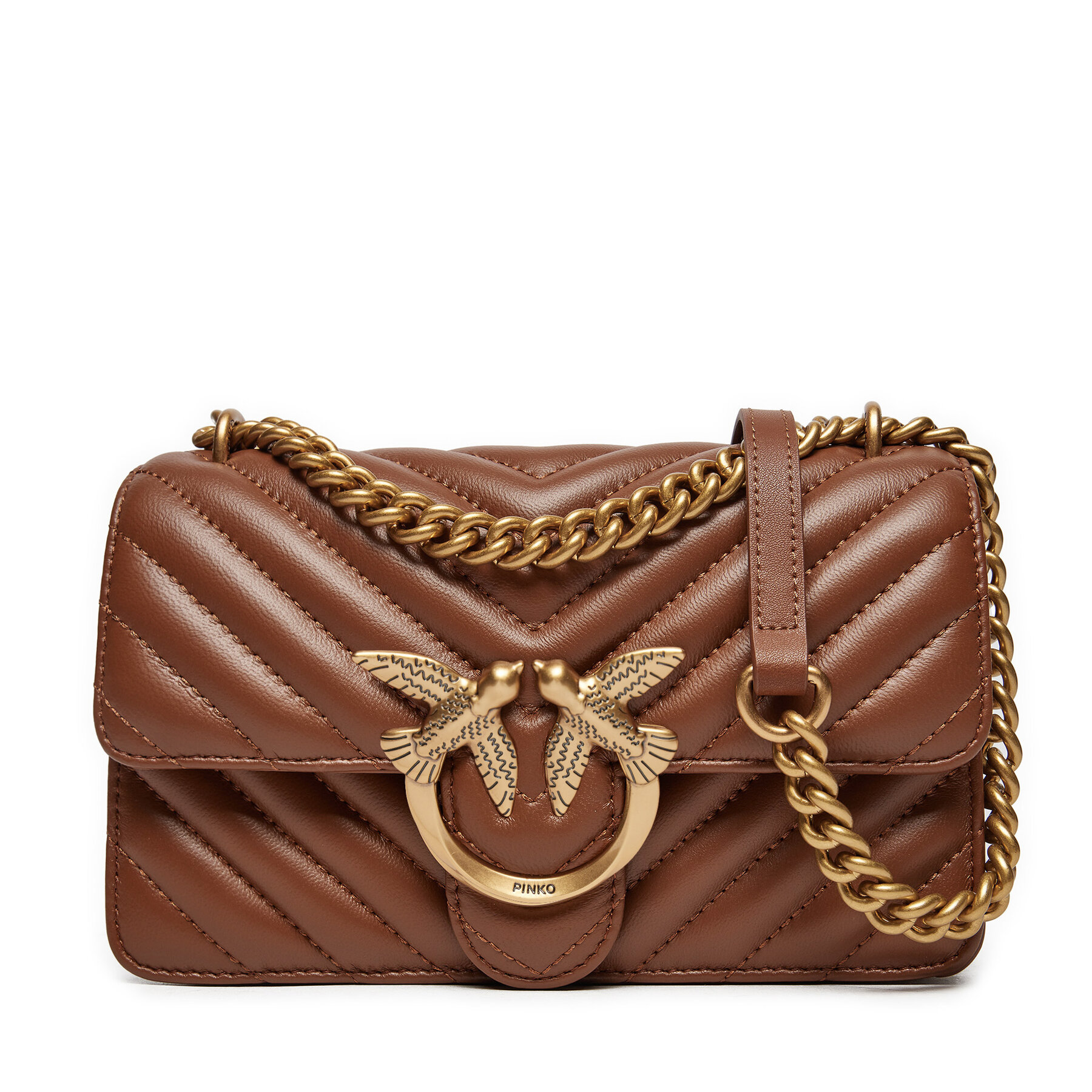 Handtasche PINKO Love One Mini Dc AI 24-25 PLTT 100074 A0GK Braun Handtasche PINKO Love One Mini Dc AI 24-25 PLTT 100074 A0GK Braun von pinko