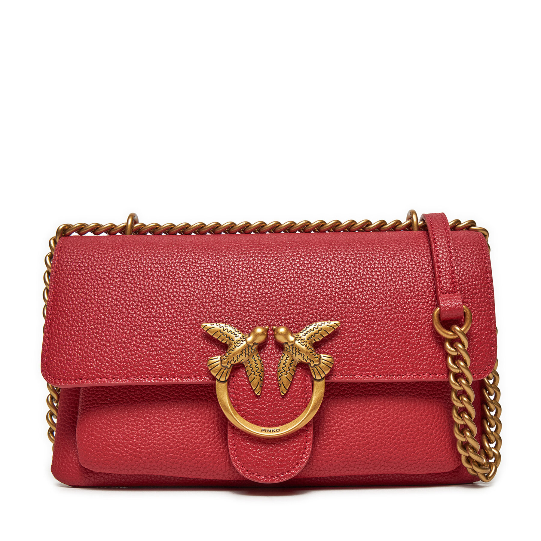 Handtasche PINKO Love One Soft Mini AI 24-25 PLTT 104528 A29Q Rot Handtasche PINKO Love One Soft Mini AI 24-25 PLTT 104528 A29Q Rot von pinko