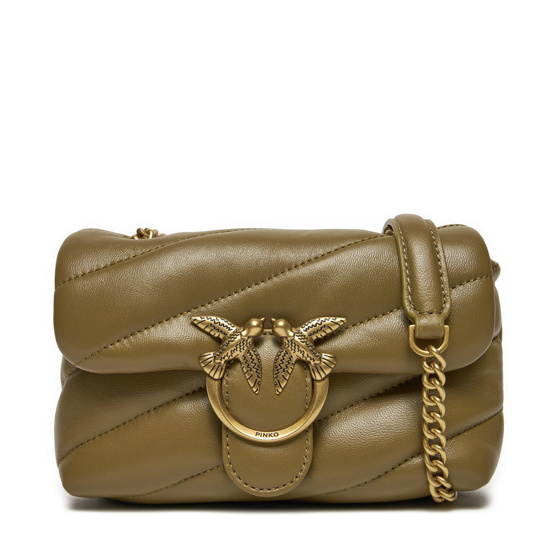 Handtasche PINKO Love Puff Baby Cl AI 24-25 PLTT 100040 A0F2 Braun Handtasche PINKO Love Puff Baby Cl AI 24-25 PLTT 100040 A0F2 Braun von pinko