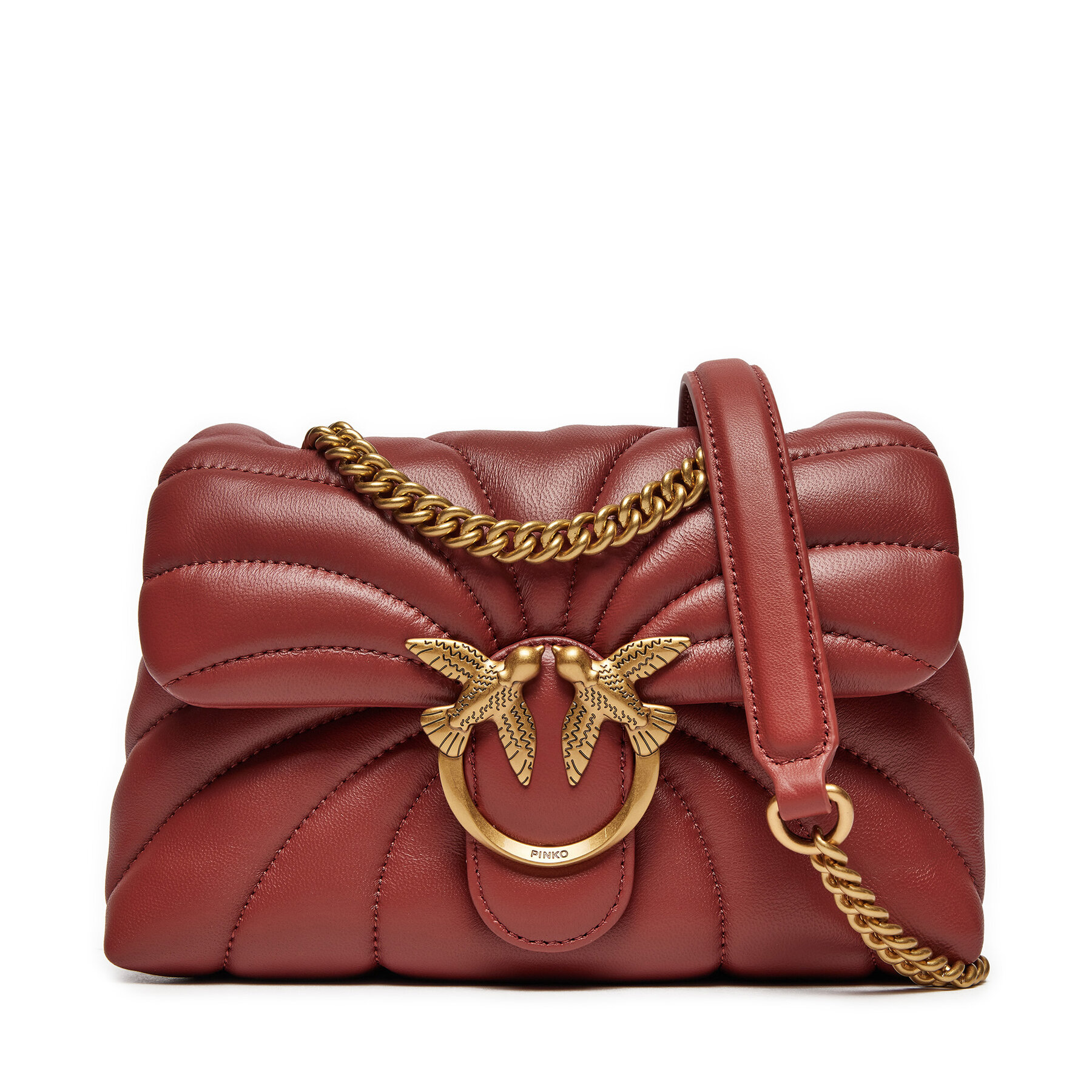 Handtasche PINKO Love Puff Mini Cl AI 24-25 PLTT 100039 A1EX Rot Handtasche PINKO Love Puff Mini Cl AI 24-25 PLTT 100039 A1EX Rot von pinko