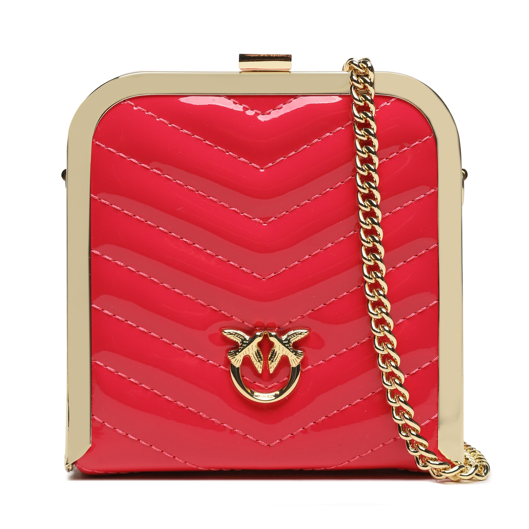 Handtasche PINKO Box Clutch AI 23-24 PLTT 101514 A15B Rot Handtasche PINKO Box Clutch AI 23-24 PLTT 101514 A15B Rot von pinko