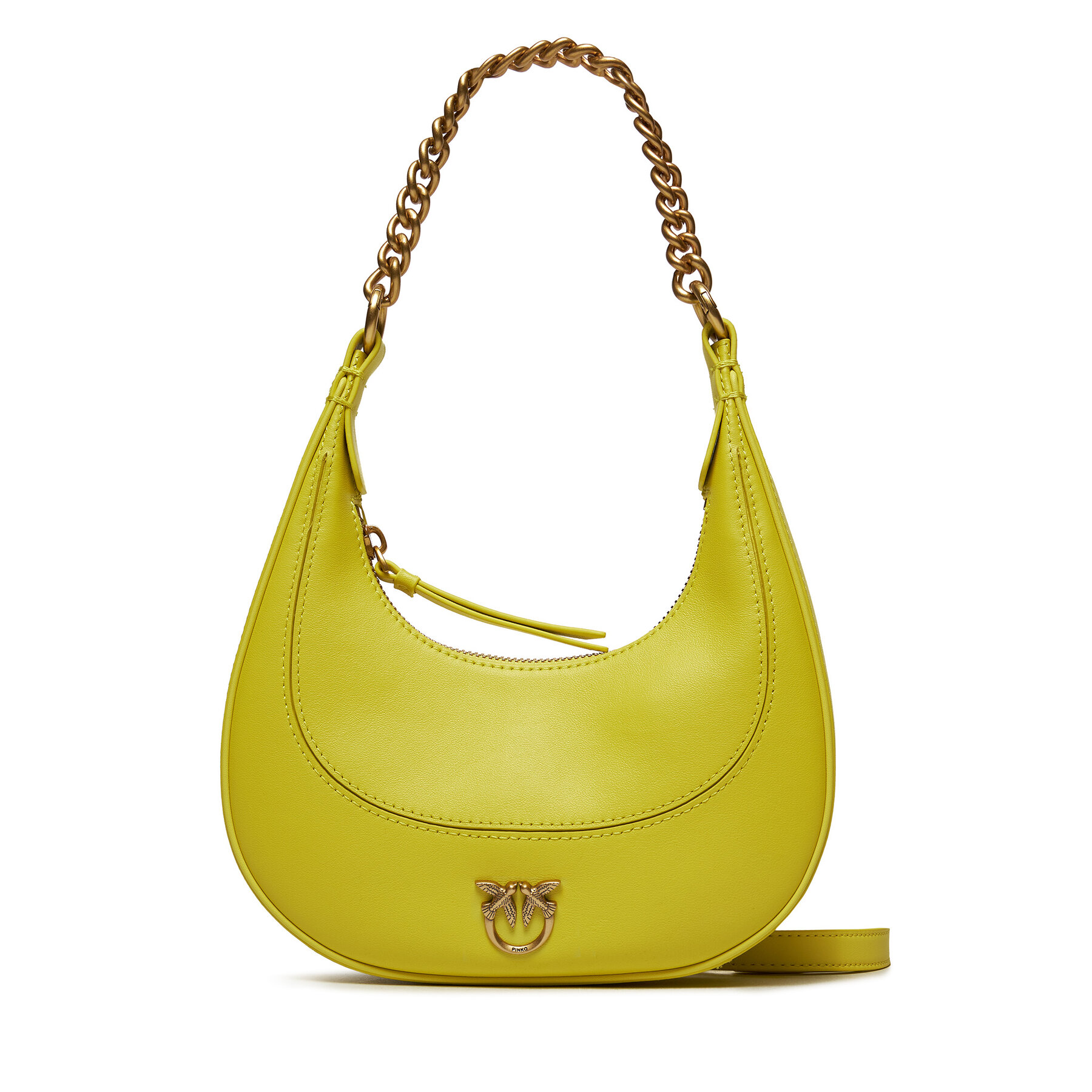 Handtasche Pinko Brioche Hobo Mini PE 24 PLTT 101433 A0QO Gelb von pinko