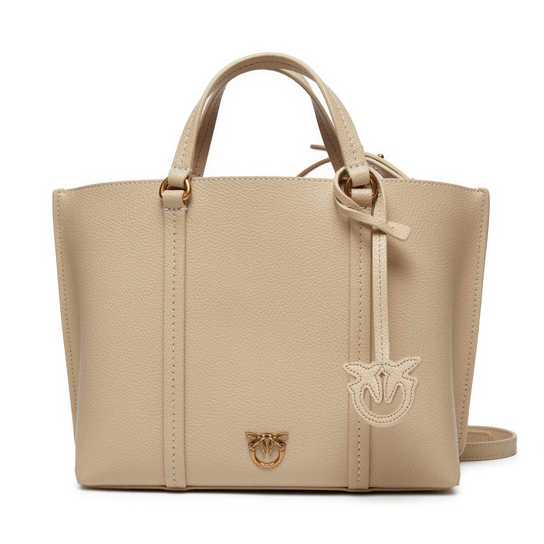 Handtasche Pinko Carrie Shopper Classic AI 24-25 PLTT 102833 A1LF Beige Handtasche Pinko Carrie Shopper Classic AI 24-25 PLTT 102833 A1LF Beige von pinko