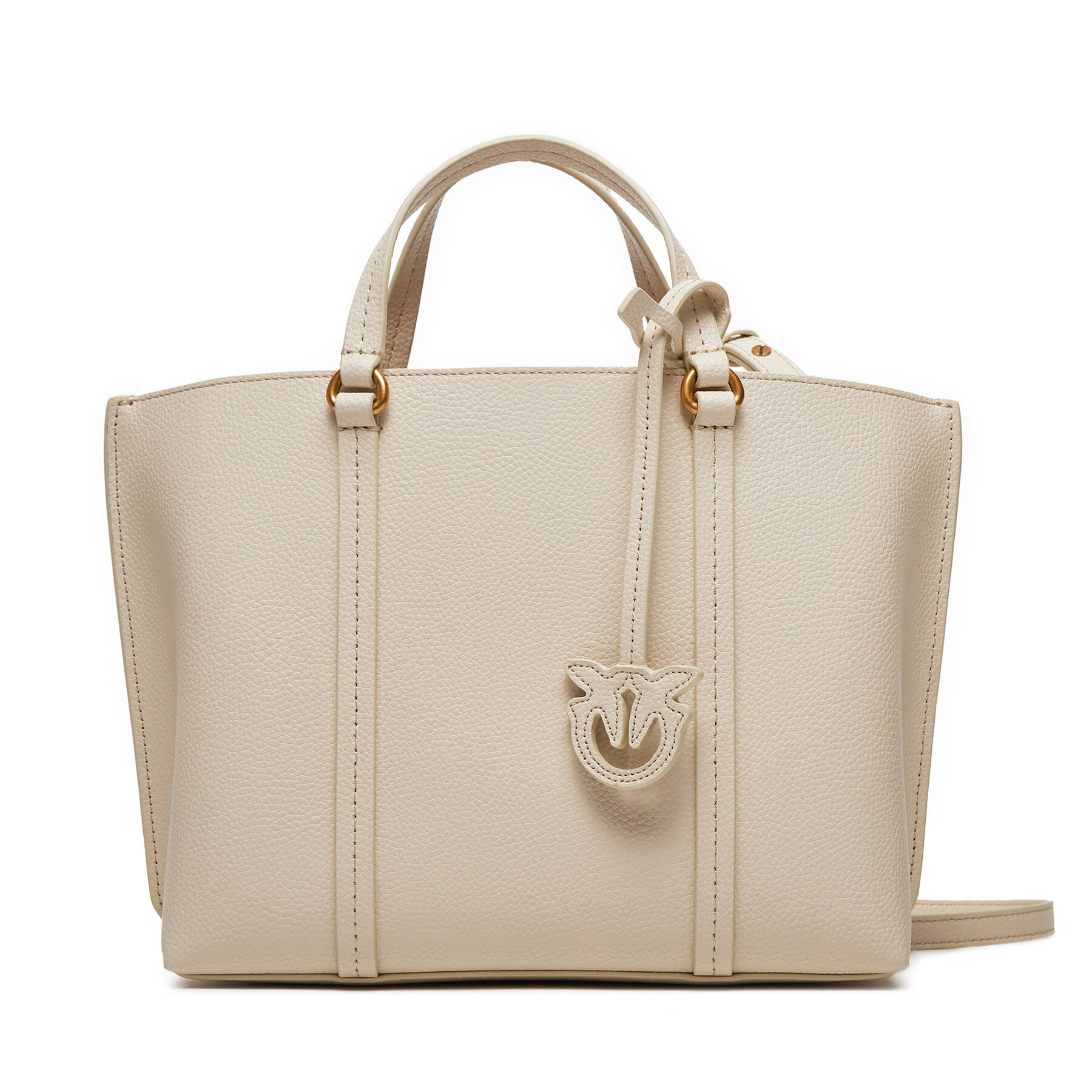 Handtasche Pinko Carrie Shopper Classic PE 24 PLTT 102833 A1LF Écru Handtasche Pinko Carrie Shopper Classic PE 24 PLTT 102833 A1LF Écru von pinko