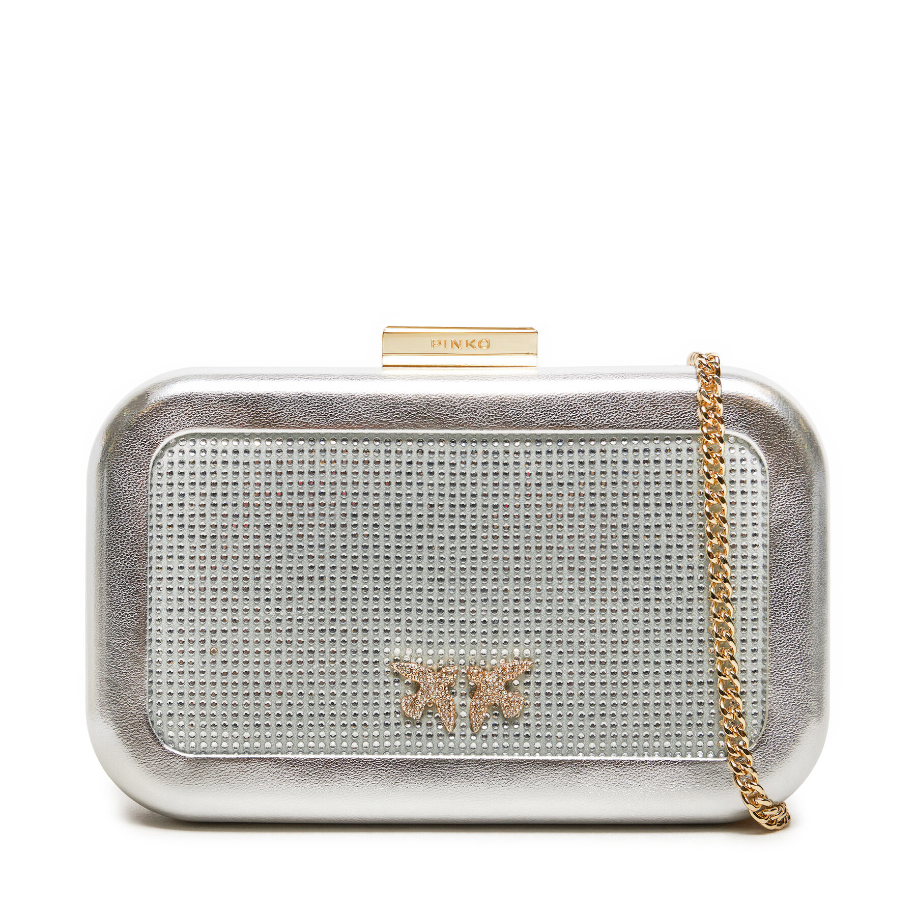 Handtasche Pinko Greta Box AI 24-25 PLTT 103515 A1WD Silberfarben Handtasche Pinko Greta Box AI 24-25 PLTT 103515 A1WD Silberfarben von pinko