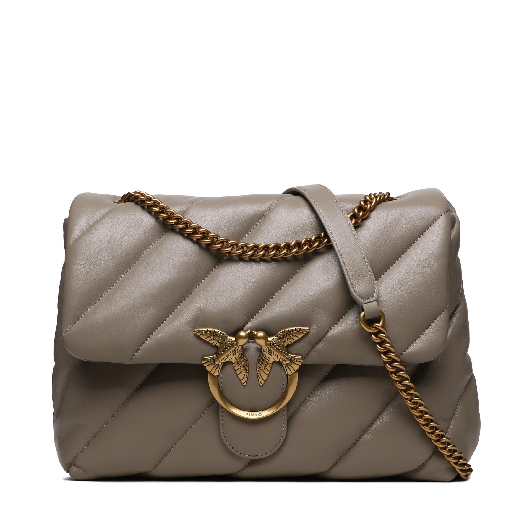 Handtasche Pinko Love Big Puff Cl . AI 23-24 PLTT 100037 A0F2 Grau von pinko