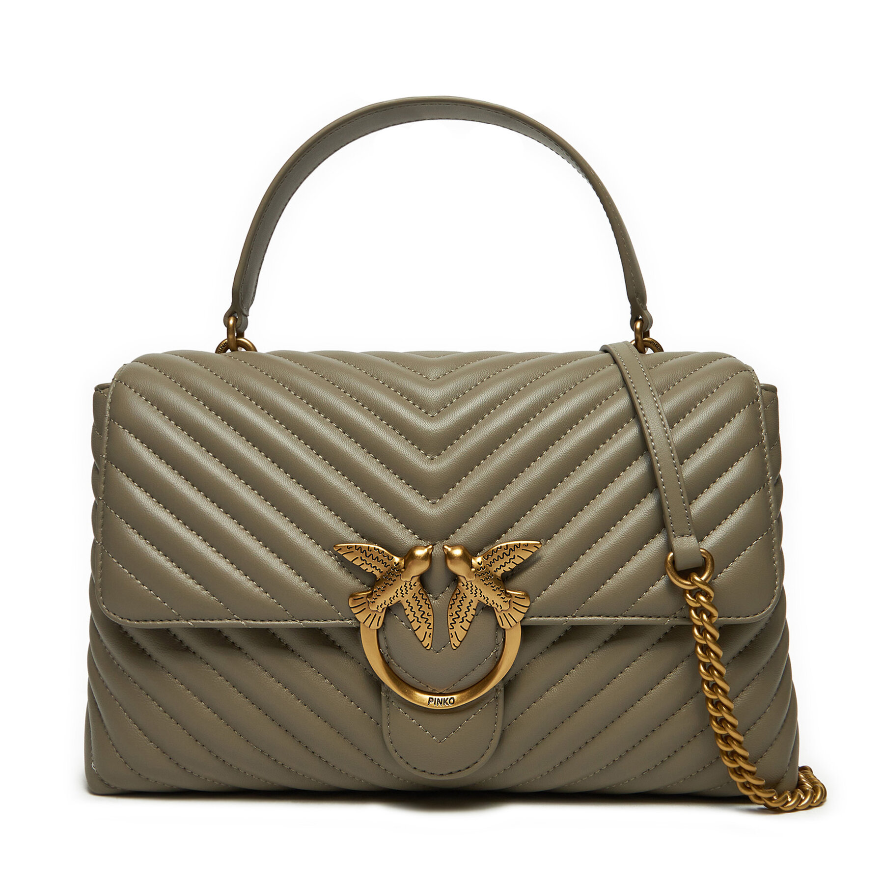 Handtasche Pinko Love Lady Puff Big Cl . AI 23-24 PLTT 100042 A0GK Grau Handtasche Pinko Love Lady Puff Big Cl . AI 23-24 PLTT 100042 A0GK Grau von pinko