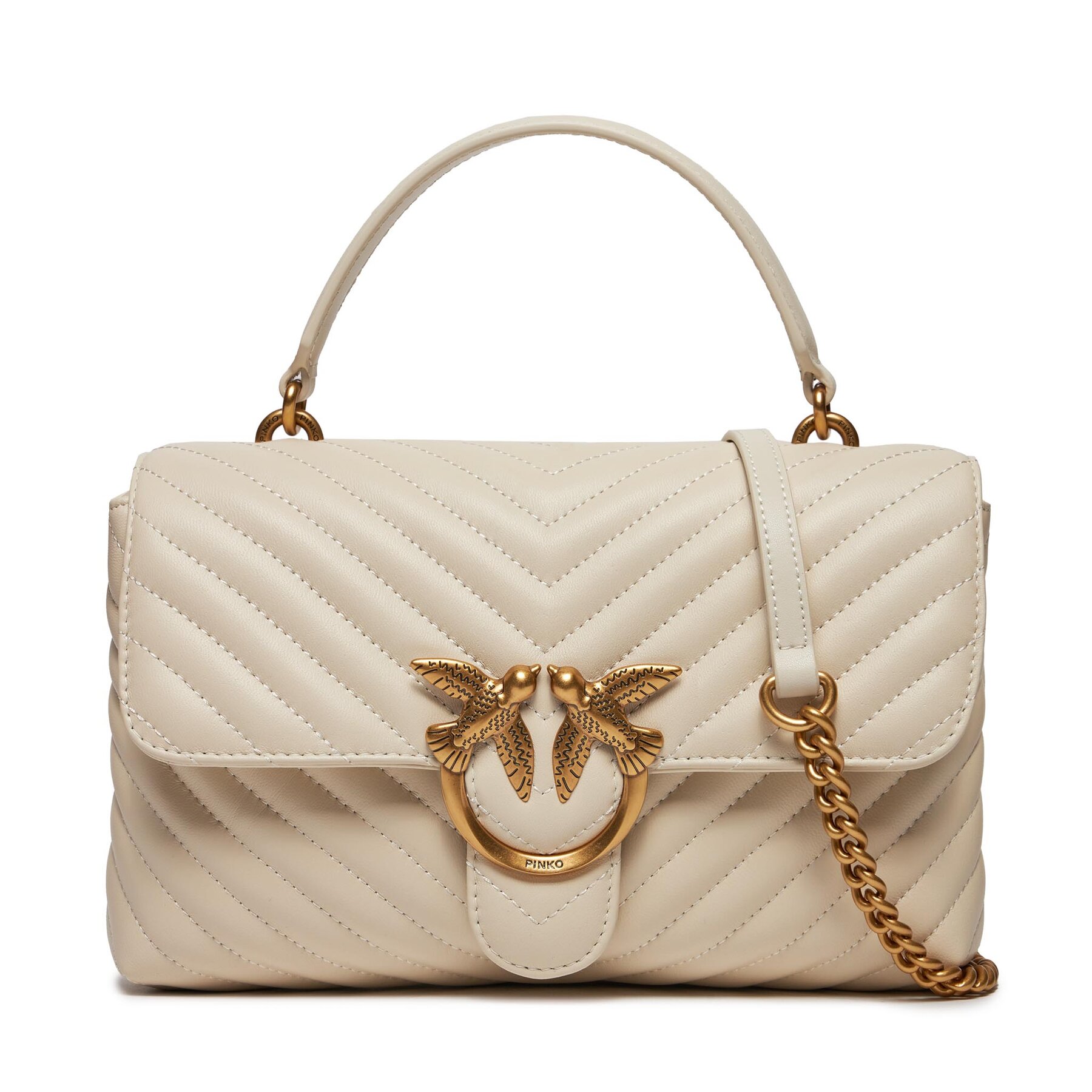 Handtasche Pinko Love Lady Puff Classic Cl . PE 24 PLTT 100043 A0GK Beige von pinko