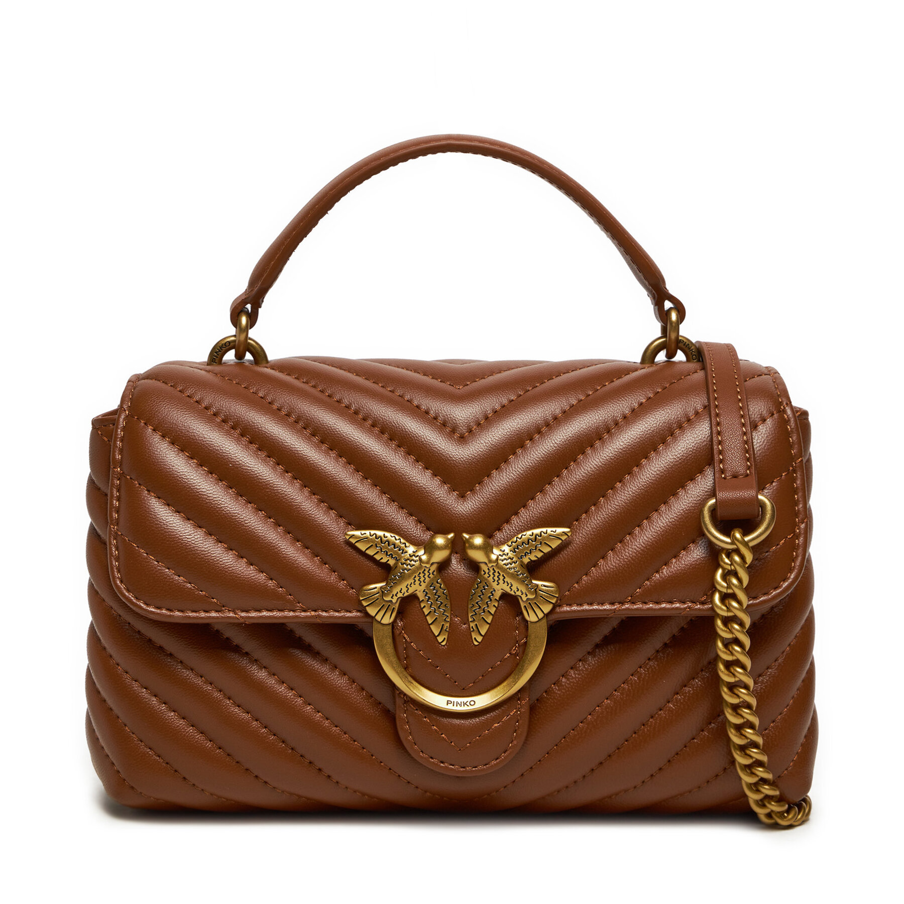 Handtasche Pinko Love Lady Puff Mini Cl AI 24-25 PLTT 100044 A0GK Braun Handtasche Pinko Love Lady Puff Mini Cl AI 24-25 PLTT 100044 A0GK Braun von pinko