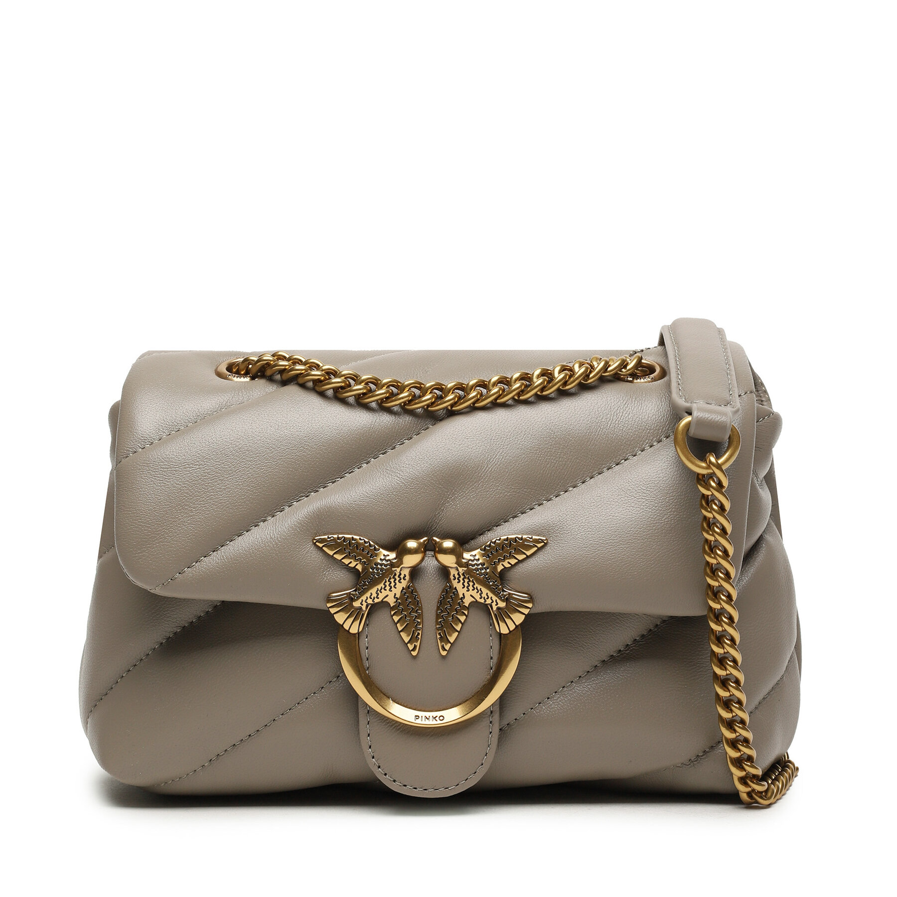 Handtasche Pinko Love Mini Puff Cl AI 23-24 PLTT 100039 A0F2 Beige von pinko