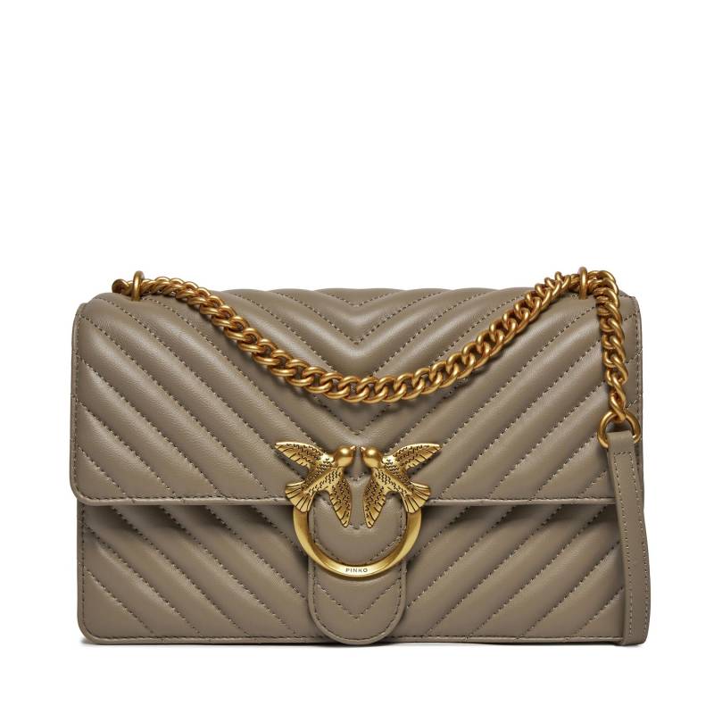 Handtasche Pinko Love One Classic Dc PE 24 PLTT 100941 A0GK Beige von pinko