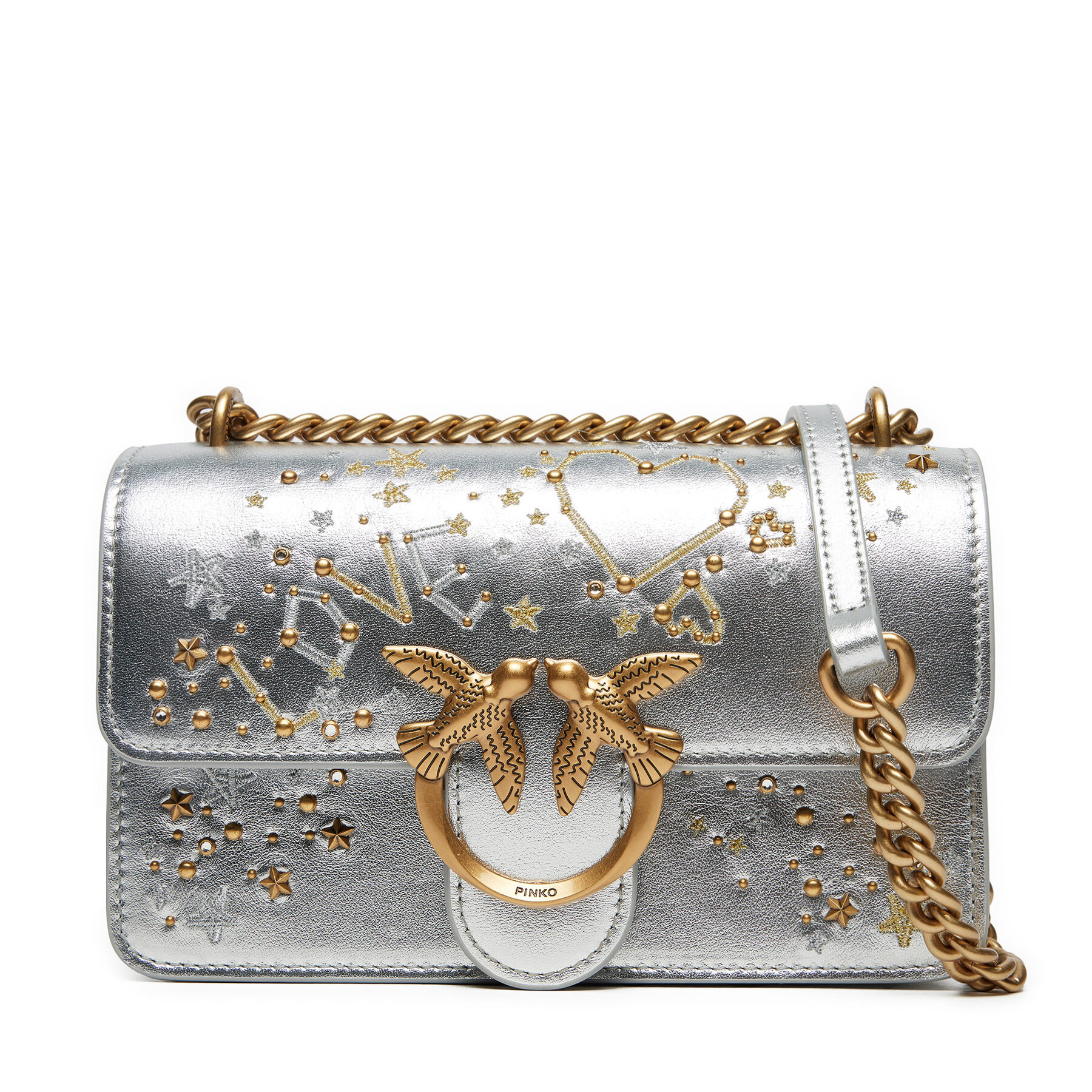 Handtasche Pinko Love One Mini Dc AI 24-25 PLTT 100074 A1YW Silberfarben Handtasche Pinko Love One Mini Dc AI 24-25 PLTT 100074 A1YW Silberfarben von pinko