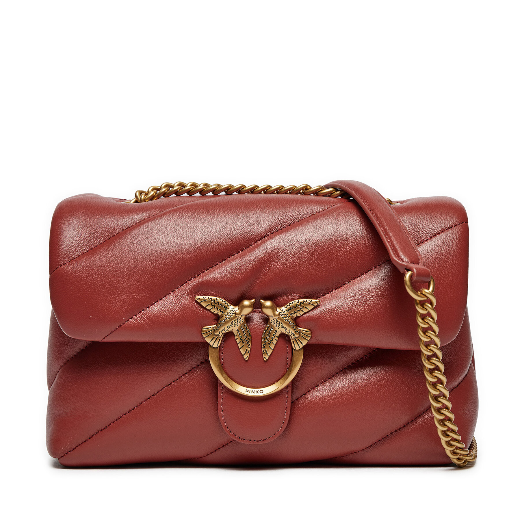 Handtasche PINKO Love Puff Classic Cl . AI 24-25 PLTT 100038 A0F2 Dunkelrot Handtasche PINKO Love Puff Classic Cl . AI 24-25 PLTT 100038 A0F2 Dunkelrot von pinko