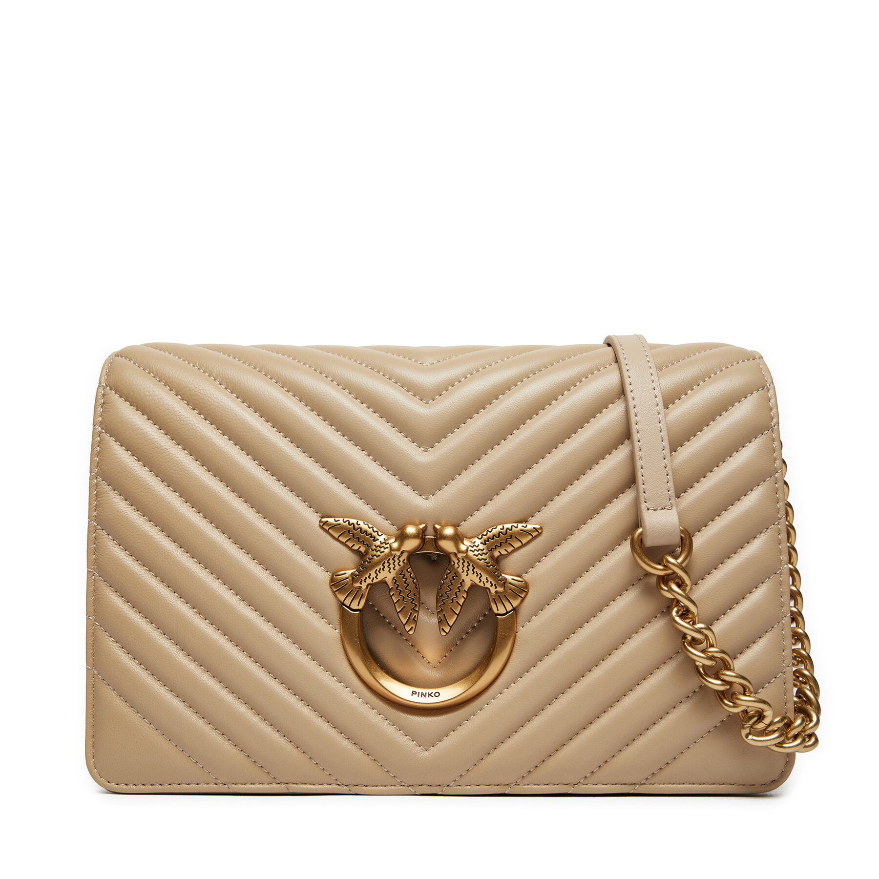 Handtasche Pinko Lowe Click Classic 100063 A0GK Beige Handtasche Pinko Lowe Click Classic 100063 A0GK Beige von pinko